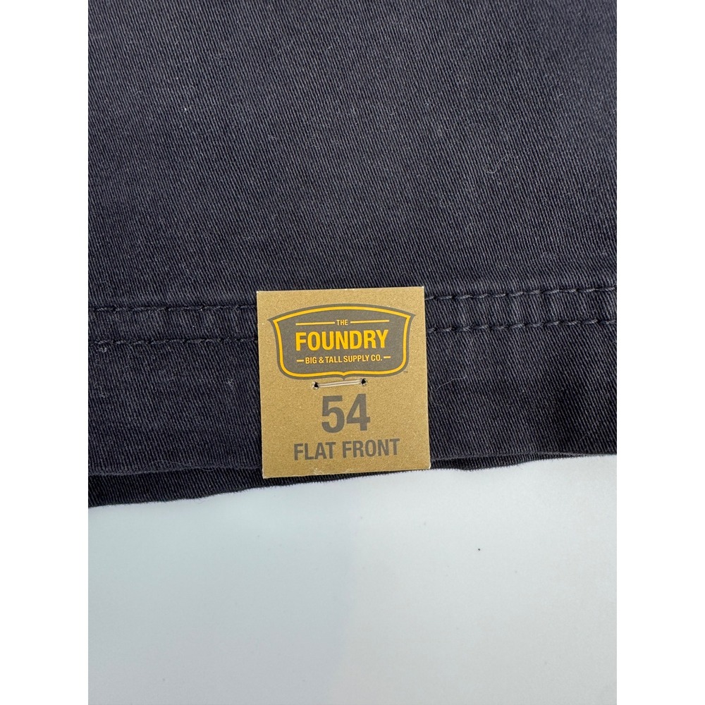 NWT The Foundry Big & Tall Mens‎ Size 54 Flat Front Shorts Dark Charcoal Gray - Picture 5 of 9